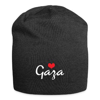 Gaza Heart - Jersey-Beanie - Anthrazit - Vorne