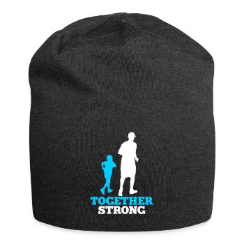 Équipe de jogging sport père fils - Bonnet en jersey - charbon - Devant