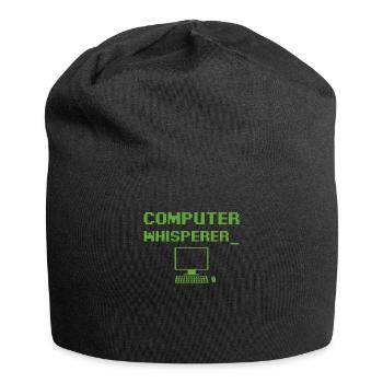 Computer Whisperer Tech Supporting Nerds Geeks Fun - Bonnet en jersey - noir - Devant