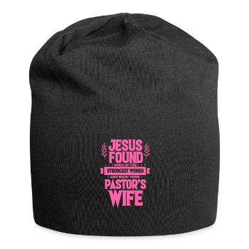 Pastor Wife - Jersey Beanie - black - Front
