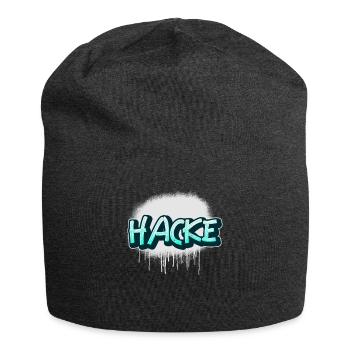 Hacke dicht Partner Produkt saufen Säufer Alkohol - Jersey-Beanie - Anthrazit - Vorne