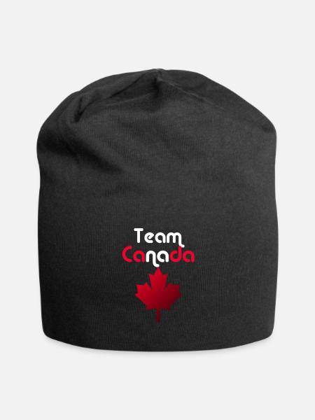 Équipe Canada - Bonnet en jersey - noir