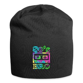 This Is My 80s Bro Costume 80's Party Cassette Tap - Jersey Beanie - black - Front