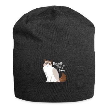 Ragdoll Katze Mama - Jersey-Beanie - Anthrazit - Vorne