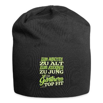 Gärtner Rentner - Jersey-Beanie - Schwarz - Vorne