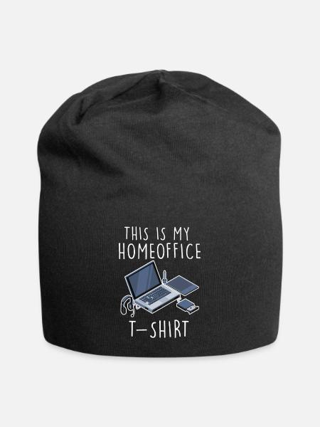 Computer Humor Homeoffice Humor - Jersey-Beanie - Schwarz