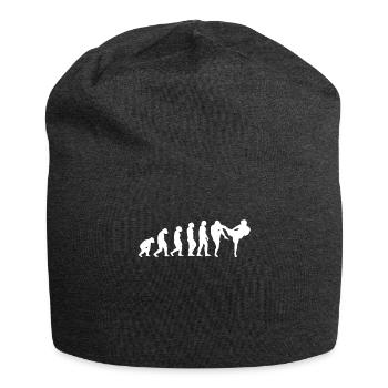 EVOLUTION Kickboxen Kickboxer Kampfsport Boxer - Jersey-Beanie - Anthrazit - Vorne