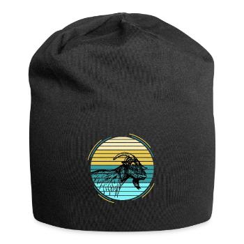 Ziege - Jersey-Beanie - Schwarz - Vorne