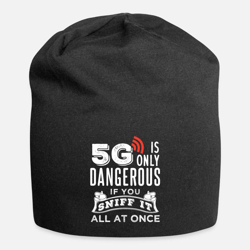 Théorie du complot 5G - Bonnet en jersey - noir