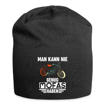 Mofa Mofas Moped DDR Hercules Geschenkidee - Jersey-Beanie - Schwarz - Vorne