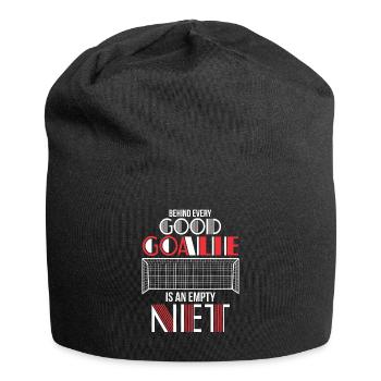 Zitat Fußball Torhüter Mannschaft Torwart - Jersey-Beanie - Schwarz - Vorne