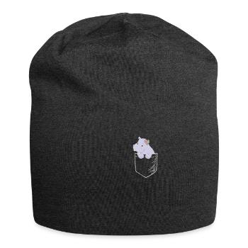Hippo - Jersey Beanie - charcoal grey - Front