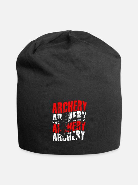 Bogensport Bogenschießen für Bogenschütze - Jersey-Beanie - Schwarz