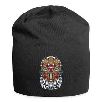 Barong Mask Indonesian Mythology Asia gift - Jersey Beanie - black - Front