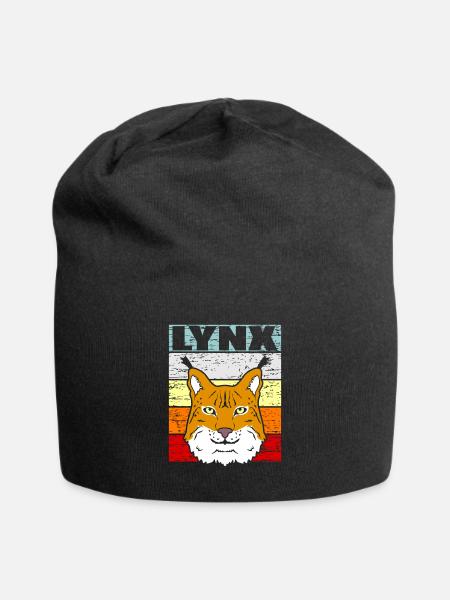 lynx - Jersey Beanie - black