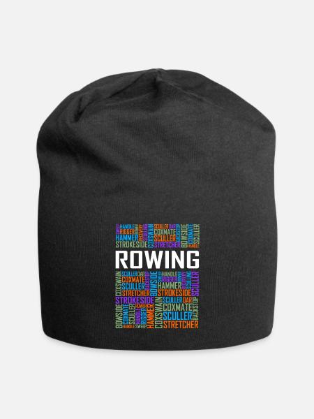 Rowing Words - Jersey Beanie - black