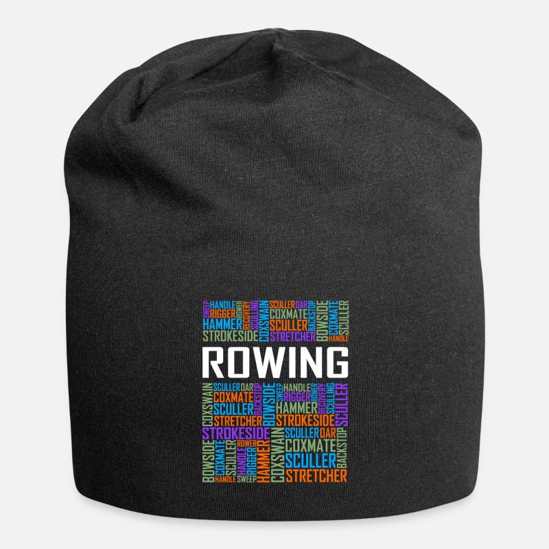 Rowing Words - Jersey Beanie - black