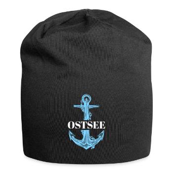 Ostsee Rügen Usedom Fehmarn Urlaub an der Ostsee - Jersey-Beanie - Schwarz - Vorne