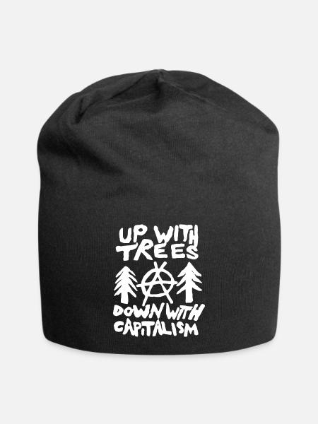 Anti Kapitalismus Antifa Naturschutz Klimawandel - Jersey-Beanie - Schwarz
