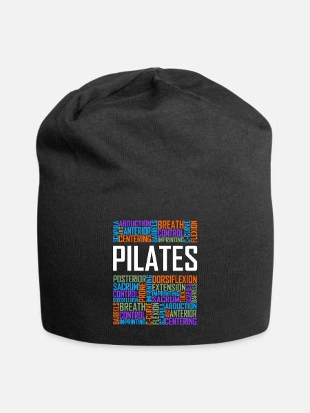 Mots Pilates - Bonnet en jersey - noir