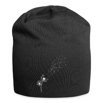 Dandelion grass - Jersey Beanie - black - Front