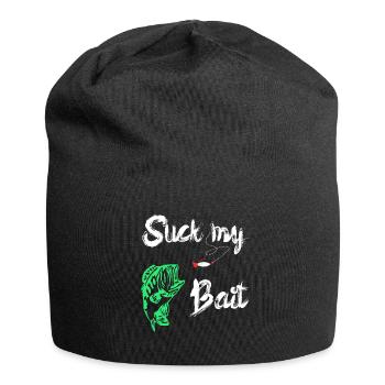 Suck My Bait Bait Fishing Fishing Predatory Fish Gift - Jersey Beanie - black - Front