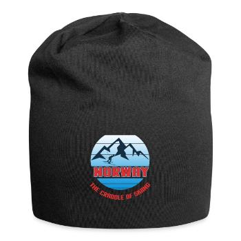 Norway, Scandinavia, fishing - Jersey Beanie - black - Front