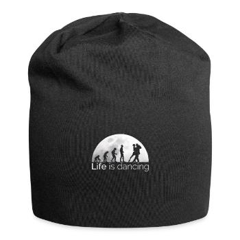 Funny dance sport dancing dance couple evolution - Jersey Beanie - black - Front
