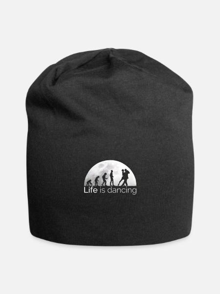 Lustiges Tanzsport Tanzen Tanzpaar Evolution - Jersey-Beanie - Schwarz