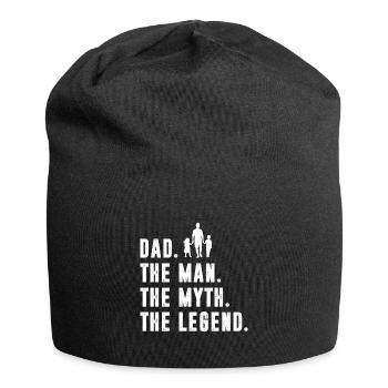 Papa Mythos Legende - Jersey-Beanie - Schwarz - Vorne