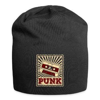 Punk Punks Punker Punkrock Punkrocker Anarchie 1 - Jersey-Beanie - Schwarz - Vorne