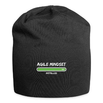 Scrum Agile Mindset Installed Project Management - Jersey Beanie - black - Front