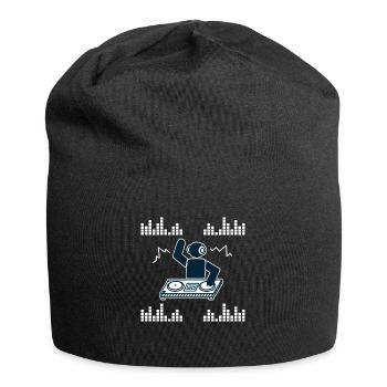Techno Hardstyle Rave-Design Hommes Femmes Cadeau - Bonnet en jersey - noir - Devant