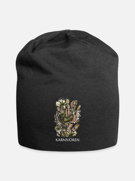 Venusfliegenfalle Fleischfressende Pflanze - Jersey-Beanie - Schwarz