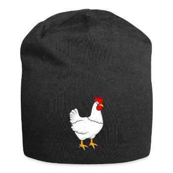 chicken - Jersey Beanie - charcoal grey - Front