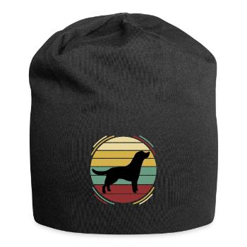 Retro dog labrador - Jersey Beanie - black - Front