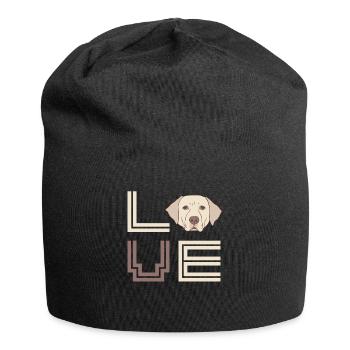 Chien propriétaire du Labrador animal - Bonnet en jersey - noir - Devant