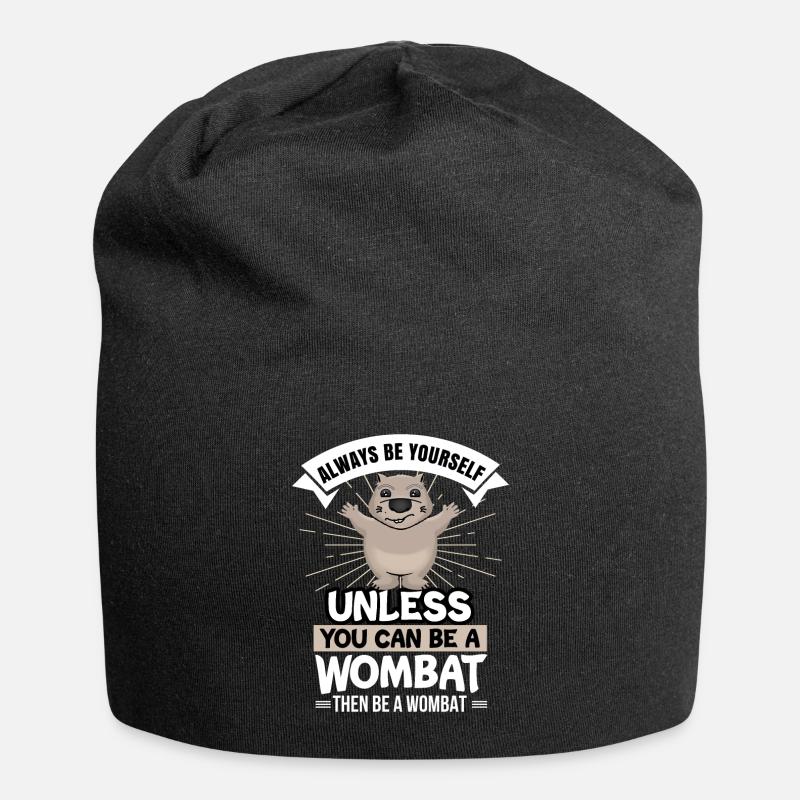 Wombat - Jersey-Beanie - Schwarz