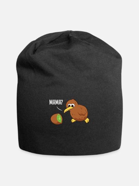 Funny Kiwi Bird Kiwi Fruit Kiwi - Jersey Beanie - black