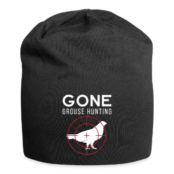 Hunter Gift Gone Grouse Hunting graphic - Jersey Beanie - black - Front