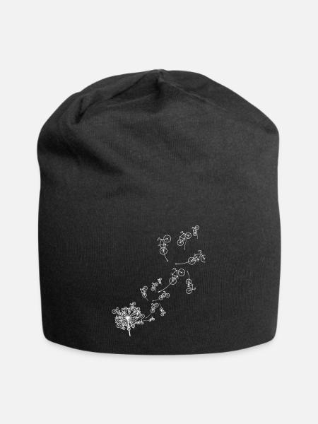 Pusteblume Löwenzahn - Jersey-Beanie - Schwarz