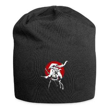 Samurai épée ninja japon guerrier bushi cadeau - Bonnet en jersey - noir - Devant