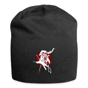 Samurai épée ninja japon guerrier bushi cadeau - Bonnet en jersey - noir - Devant