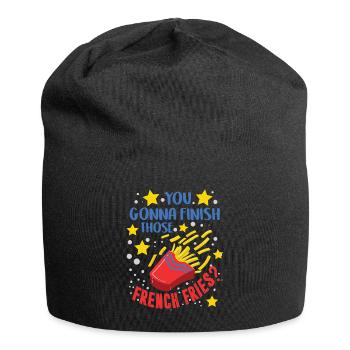 Du wirst diese Pommes fertig machen - lustig - Jersey-Beanie - Schwarz - Vorne