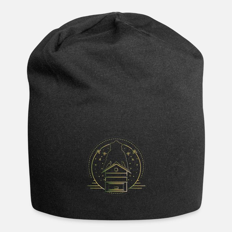 Imker - Jersey-Beanie - Schwarz