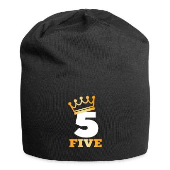 King at five - Jersey Beanie - black - Front