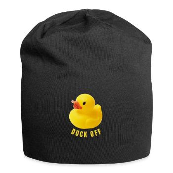 Chemise mignonne de canard T-shirt en caoutchouc de caneton - Bonnet en jersey - noir - Devant