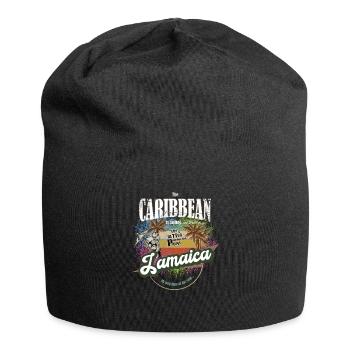 Jamaika - Die Karibik ruft - colorful - farbenfroh - Jersey-Beanie - Schwarz - Vorne