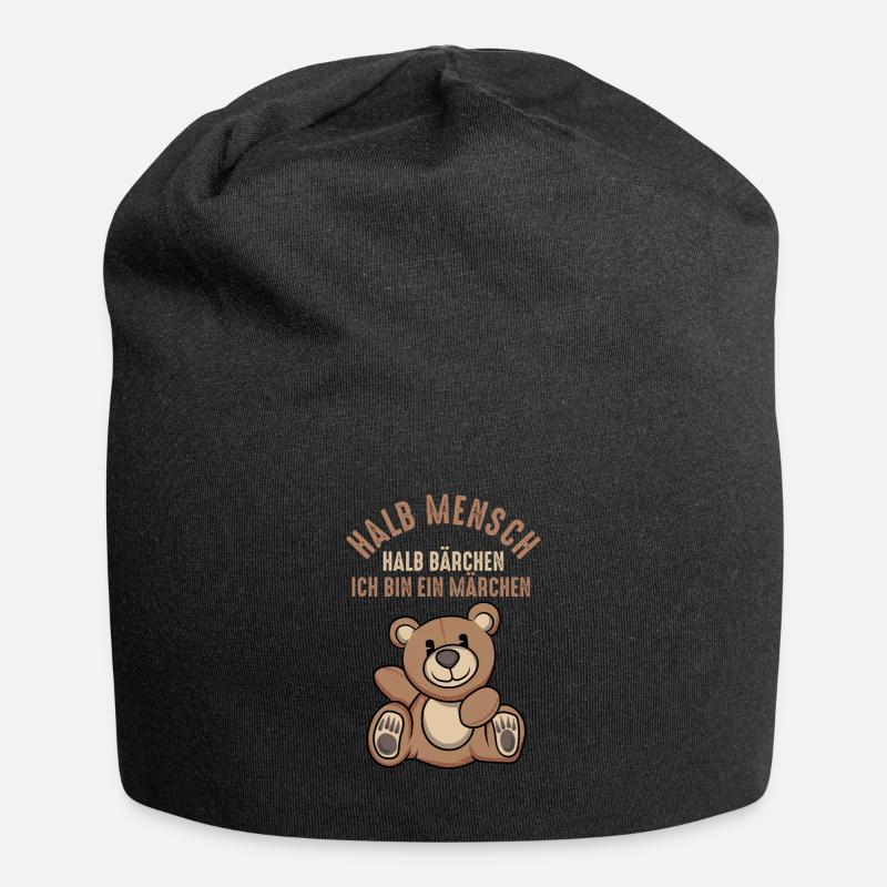 Teddybär Bärchen Bär Märchen Teddybärchen - Jersey-Beanie - Schwarz