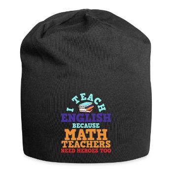 Englischlehrer - Jersey-Beanie - Schwarz - Vorne